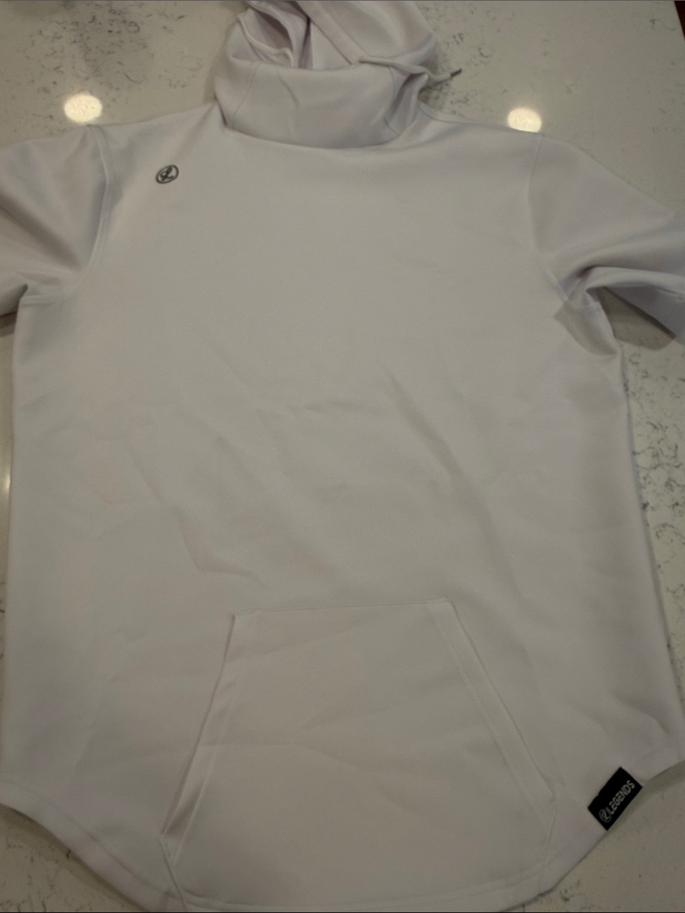 Men's White Performance Hoodie Jacket - Picture 4 of 4